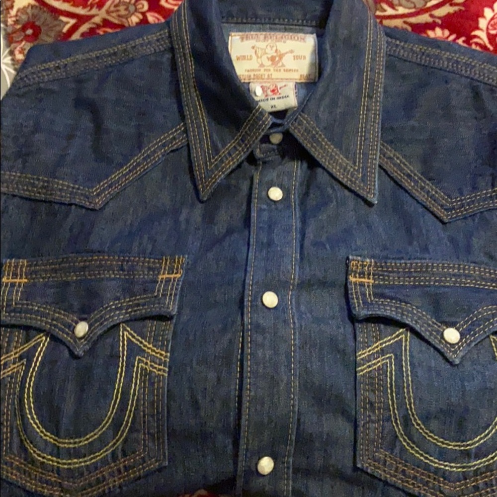 Blue jean shirt